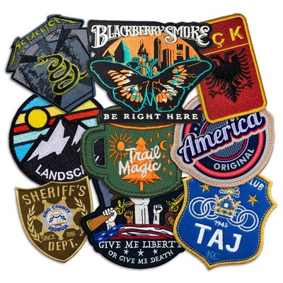 Full Thread Coverage Custom Embroidery Patch 3"