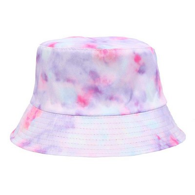 #65 3D Printed Bucket Hat Tie-Dyed Double-Sided Basin Hat For Men And Women