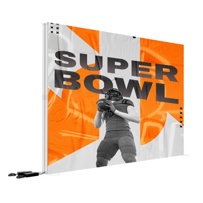 10'w x 6.6" SEG Lighted Display Wall w/Frame