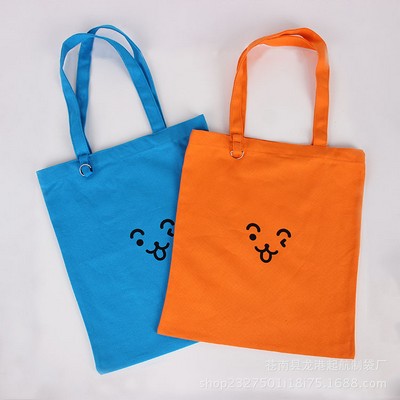 14"x12" 12 Oz. Polyester Calico Cotton Tote Bag