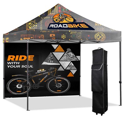 Sublimated Canopy with Full Back Wall