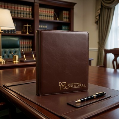 1.5" Round Ring 11" x 8.5" Sealed and Stitched Binder