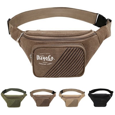 Canvas Hands-free Fanny Pack