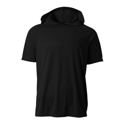 A4 Inc Youth Short Sleeve Hooded Tee