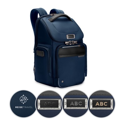Briggs & Riley @Work Medium Widemouth Backpack - Navy