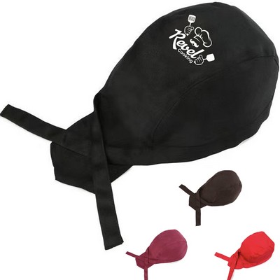 Adjustable Waiter Bandana Hat Chef Work Cap