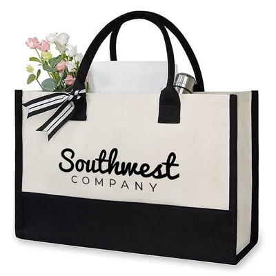 Fold-Up Canvas Tote Bag