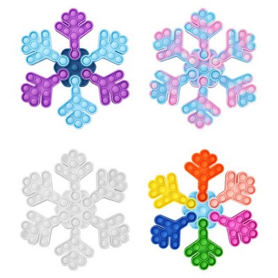 Snowflake Push Pop Fidget Sensory Toy
