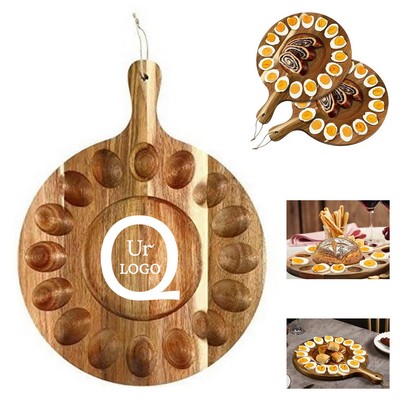 Wooden Egg Platter
