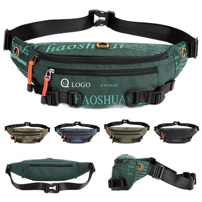 Nylon Fanny Pack w/ Back Pocket