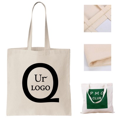 10.63 x 12.99" Open-Top Canvas Tote Bags