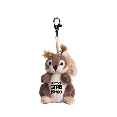 4.5" Plush Squirrel Keychain Bag Pendant