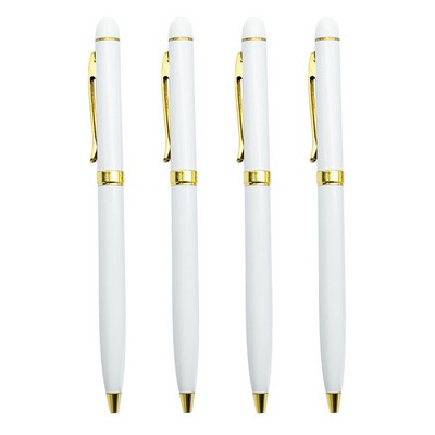 Promotion white ballpoint pen