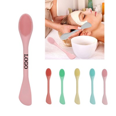 Double-Sided Silicone Facial Mask Brushes