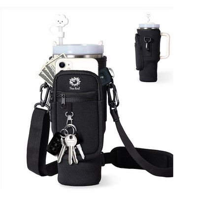 40oz Neoprene Water Bottle Carrier Bag