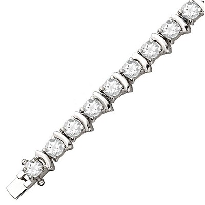 Jilco Inc White Topaz Bracelet