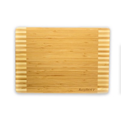 BergHoff Bamboo Rectangular Cutting Board, Two-Tone Stripe, 13X9X0.6"