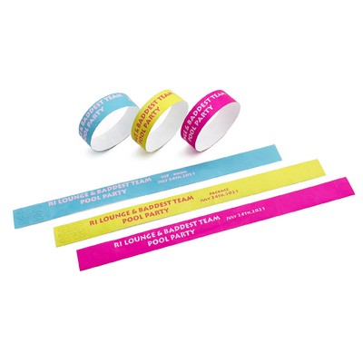 Disposable Paper Wristbands Party Wristband Tear Resistant