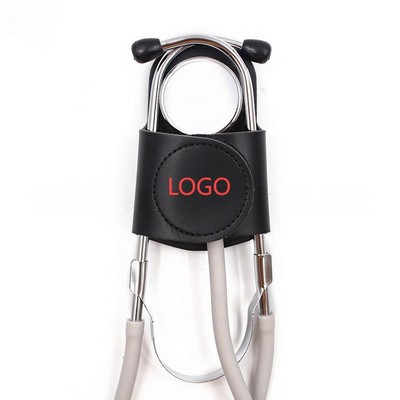 Leather Stethoscope Holster with Belt Clip