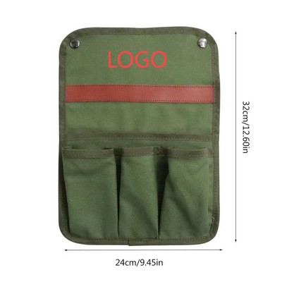 Canvas Armrest Side Storage Organizer Pouch