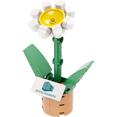 Small Daisy Flower Pot Toy Brick Kit