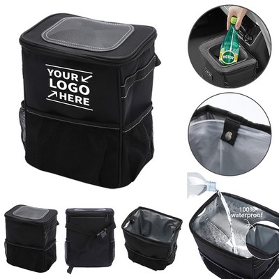 Car Trash Can Hanging With Lid