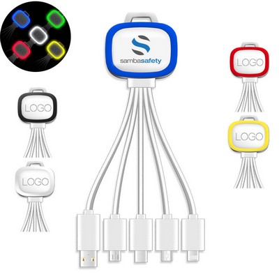 5" 1 Light-Up Charging Cable with Carrying Hook