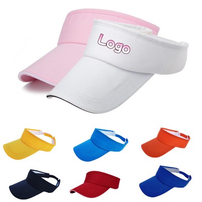 Adjustable Cotton Sun Visor Hat