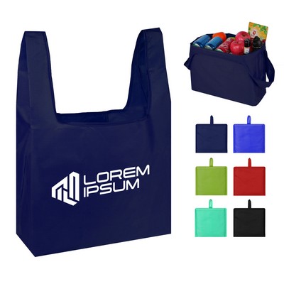 Foldable Shopping Grocery Tote Bag W/Inner Pouch