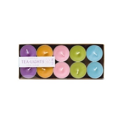 Colored Tea Lights, 10 Count - Spring