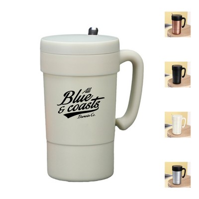 16oz Large Capacity Travel Coffee Mug with Handle