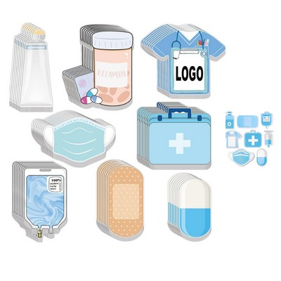 Blue Nurse Theme Post It Notes