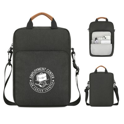 Crossbody Laptop Bag With Leather Handle