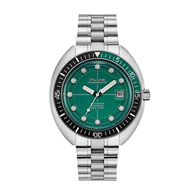 Bulova Watches Men's Archive Series Oceanographer Green Dial Watch
