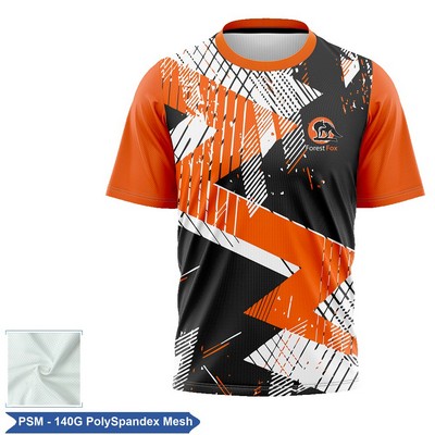 Unisex & Kids' Sublimation 140G Mesh Short Sleeve T-Shirt