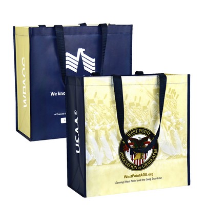 Full-Color Laminated Non-Woven Custom Promotional Tote Bag (15"x15"x6")