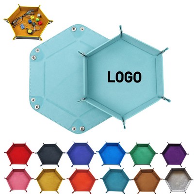 PU Portable Folding Dice Rolling Tray