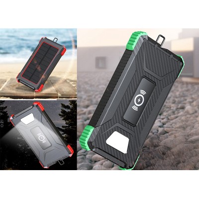 Fast Charging solar Wireless Charger Powerbank 10000mah