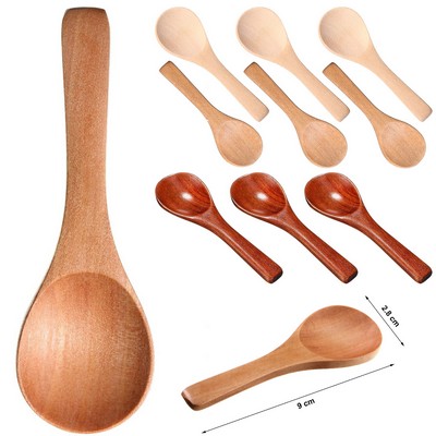 Nature Tiny Spoons Little Wooden Teaspoons for Jars Sugar
