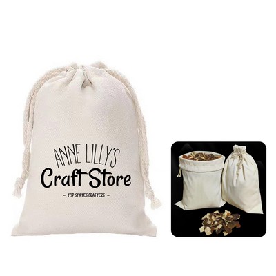 Cotton Fiber Drawstring Bag