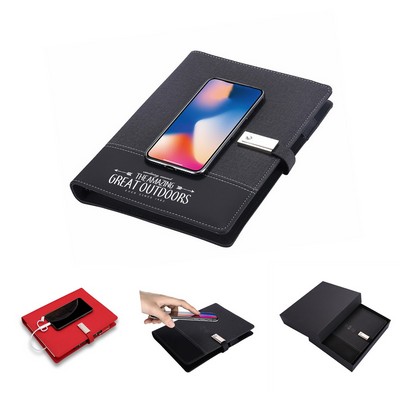 Business Notebook with 8000mAh Power Bank