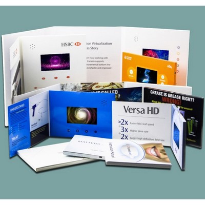 5" Multifunctional LCD Customized E-Brochure Video Greeting Card