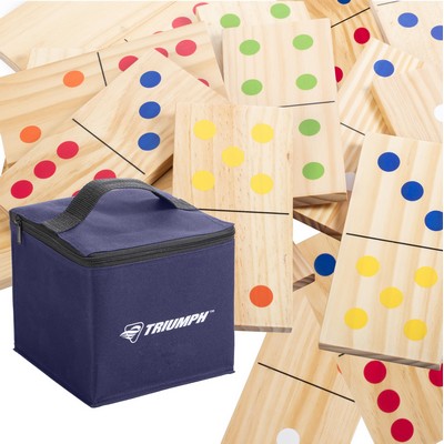 Escalade Sports Triumph Sports - 28-Piece Wood Lawn Domino Set