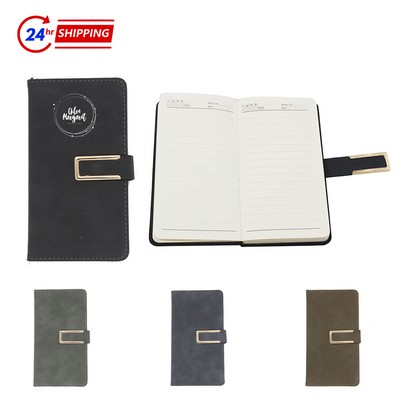 A6 Notebook w/ Magnets Button