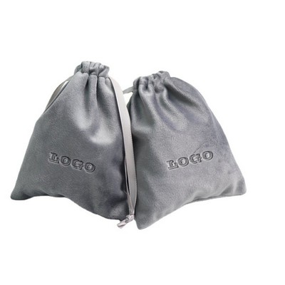 High End Swan Velvet Drawstring Jewelry Bag