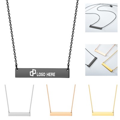 Steel Stainless Bar Necklace