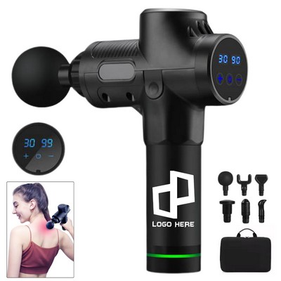 Pain Relief Massage Gun W/ 6 Interchangeable Massage Heads