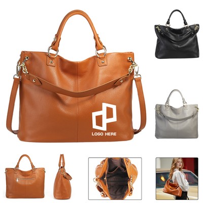 Women Soft Leather Tote Handbag