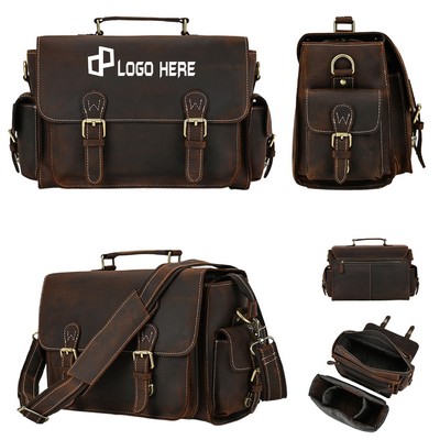 Lady Leather Messenger Bag