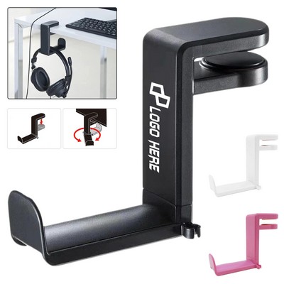 Rotatable Clip-On Gaming Headphone Hook
